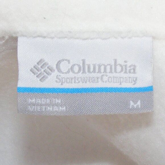 COLUMBIA Fleece Vest, M, White, Sleeveless, Zipper front, Pockets - Picture 10 of 11